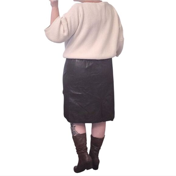 VTG San Miguel White Cable Knit 100% Cotton Oversized Sweater Medium - Picture 8 of 15